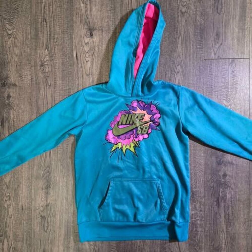 Nike SB Teal Graphic Hoodie